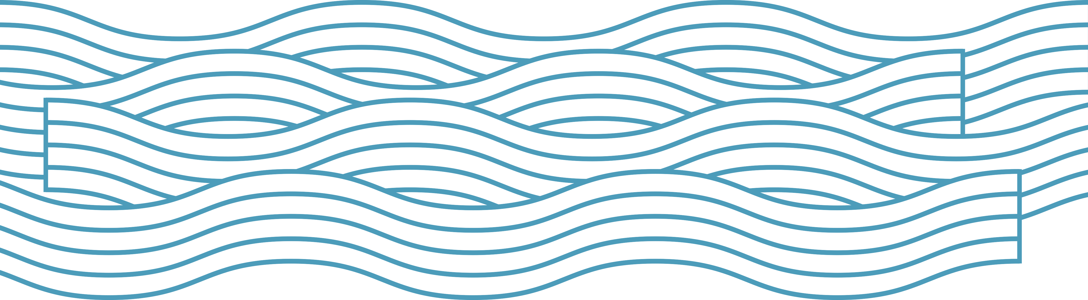 Stilisierte Wellenlinien als dekoratives Element